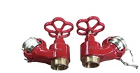 Robinet de raccordement en alliage d'aluminium de style français DN40/45mm BSP pour hydrant d'incendie, installation facile