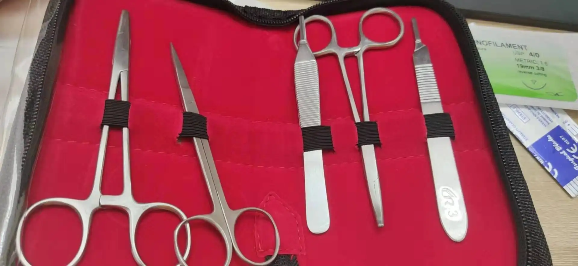Kit de sutura quirúrgica, almohadilla de práctica de sutura urgital, productos de entrenamiento