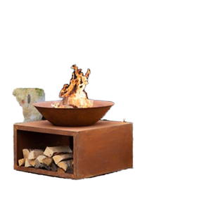 1.5 Meters Diameter <b>Large</b> Outdoor Bonfire Weathering Steel <b>Fire</b> <b>Pits</b> for Heating for Firewood Brazier for Outdoor Use - Product Image 1