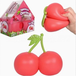 Nuevo Juguete Creativo Realista de Cereza para Apretar, Lindo y Moldeable, Juguete Antiestrés - Product Image 1