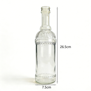 <span class=keywords><strong>Vase</strong></span> décoratif en verre ambré gaufré à col étroit et haut <span class=keywords><strong>pour</strong></span> centre de table de mariage, décoration de table à domicile, herbe de la pampa, usine - Product Image 4
