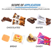 Machines Shengwei entièrement automatique multifonction rangement alimentation croissant date toast chewing-gum machine d'emballage