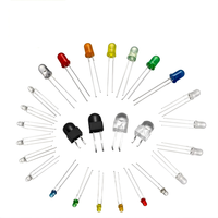 Lámpara LED DIP de 3mm 5mm 8mm en Línea con Colores de Emisión Blanco Cálido 0.06W DC 6V para Indicador de Pantalla