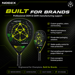 Raqueta de Pádel Profesional NODEX, Diseño en Forma de Lágrima, Fibra de Carbono P42 3K, Alta Calidad, Fabricación OEM - Product Image 4