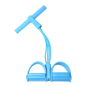 Corde de Résistance à Quatre Tubes avec Pédale pour Exercices Abdominaux, Yoga, Fitness et Étirements – Corde à Ressort Robuste - Product Image 3