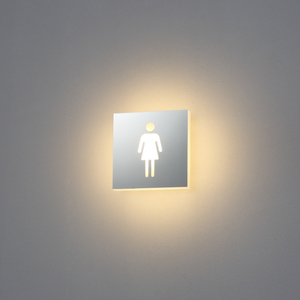 Lampe d'indicateur de lavabo <span class=keywords><strong>led</strong></span> en aluminium et acrylique, applique murale moderne, guidage des toilettes - Product Image 4