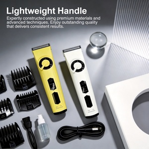 Cortadora <span class=keywords><strong>de</strong></span> Pelo Eléctrica Inalámbrica Profesional, 5W <span class=keywords><strong>de</strong></span> Potencia, Recargable, 3-5 Horas <span class=keywords><strong>de</strong></span> Duración, Máquina Recortadora para Barbería y Cuidado Personal en Casa - Product Image 2