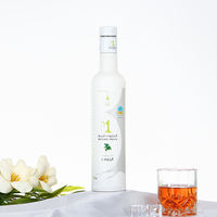 Bouteille en verre pour huile d'olive avec bec verseur anti-goutte, impression personnalisée, verre teinté protégé contre les UV, distributeur pour huile d'olive extra vierge premium