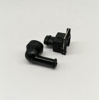 Inyector de combustible EV1 impermeable hembra de 2 pines, conector automático con bota de goma de 90 grados