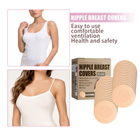 Tissu Non tissé confortable soutien-gorge Invisible rembourrage poitrine mamelon couvre autocollants 30 pièces/ensemble