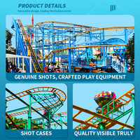 Promotion exceptionnelle : Montagnes russes à sensations fortes certifiées CE, capacité 12 personnes, construction en fibre de verre et acier, équipement de parc d'attractions extérieur