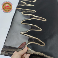 Tissus en dentelle brodée africaine pour vêtements de mariage féminins, couture DIY, Nigeria, Mali, broderie verte, matériau guipure