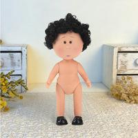 Nouvelle Arrivée Poupée en Vinyle Nude de 14 cm, Cheveux Ondulés Longs et Courts, 3 Styles, Corps de Poupée Artisanale, Jouet à Habiller, Cadeau pour Filles