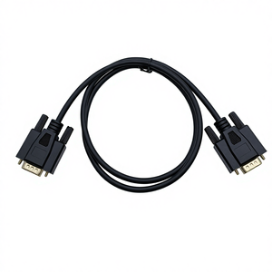 สายเคเบิล <span class=keywords><strong>RS232</strong></span> สำหรับถ่ายโอนข้อมูลที่เชื่อถือได้ 26AWG DB9 หัวต่อแบบ Male-Male สายเคเบิลแบบ Serial ทำจาก PVC ทองแดงปราศจากออกซิเจน สีดำ สำหรับอุปกรณ์ต่อพ่วงคอมพิวเตอร์ - Product Image 1