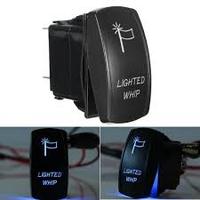 Interruptor de látigo con luz LED para camión, pulsador láser para panel de instrumentos, color azul, UTV, Polaris RZR XP 900 800