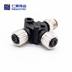 Adaptador hembra macho Y hembra, M8 M12, 90 grados, 4 pines, 5, <span class=keywords><strong>8</strong></span> P, <span class=keywords><strong>8</strong></span> pines, código A, Dcode, x-codierung, codificación X, Zu A RJ45, TJ45 T - Product Image 3