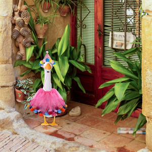 عيد ميلاد الشرفة أوزة الزي لطيف قبعة مخروطية وشاش تنورة زي للحديقة في الهواء الطلق ساحة الديكور - Product Image 6