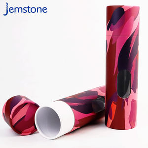 Custom Design Recyclable Cylinder Packaging Box for T-shirt Towels Scarves Clothing Paper Tube Packaging with <b>Clear</b> Windows - Product Image 5