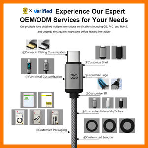 <span class=keywords><strong>สาย</strong></span> HDMI 2.1 แบบ OEM 8K ชุบทอง <span class=keywords><strong>สาย</strong></span>ถักหุ้มด้วย PVC สำหรับคอมพิวเตอร์ โน้ตบุ๊ก จอภาพ ทีวี HD และกล่องรับสัญญาณ - Product Image 6