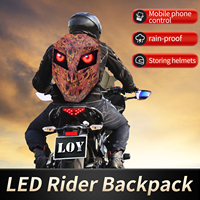 Pantalla LED dinámica a todo Color, mochila inteligente 3D Knight, impermeable, RFID, forro USB, poliéster, promoción de Control de aplicaciones móviles