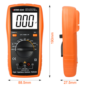 Probador de inductancia automático inteligente, probador de resistencia de capacitancia portátil, medidores <span class=keywords><strong>LCR</strong></span> de mano, gran oferta, 6243 - Product Image 4
