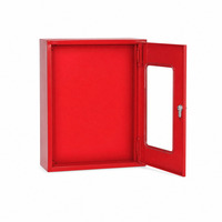 Armoire murale en acier pour tuyau d'incendie, avec fenêtre, pour équipement de lutte contre l'incendie