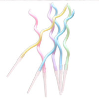 Geburtstag paraffin wachs kunst kerze bleistift farbe glücklich kurve regenbogen spirale kerze sticks