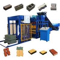 Machine automatique QT4-25 de presse de bloc de ciment de vibration PLC et composants de noyau de roulement de pompe nouveaux pour paver les cendres volantes et les matières premières