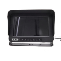 Monitor HD Impermeable de 10.1 Pulgadas, Carcasa Metálica IP69K, Pantalla LCD TFT de 10 Pulgadas con 3 Entradas de Canal /AV1/AV2 para Barco/Camión