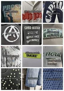 Venta al por mayor de ropa de calle personalizada peso ligero poliéster impermeable Cordón de gran tamaño de los hombres con capucha rompevientos chaquetas con cremallera - Product Image 5