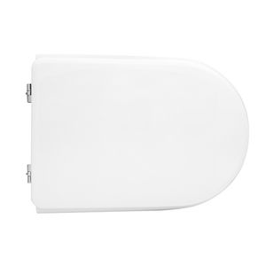 Asiento de inodoro para Astra Vaso Serie 85 Forma 7, bisagras de lazo blancas, 51 cm de longitud - Product Image 1