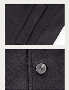 Модное длинное пальто из полиэстера на осень и зиму 50 из шерсти для мужчин - Product Image 5