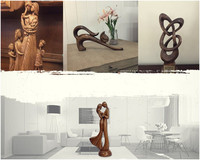 Première danse sculpture sur bois artisanat sculptures sur bois sculpture figurines en bois couple statue art décor cadeau anniversaire de mariage