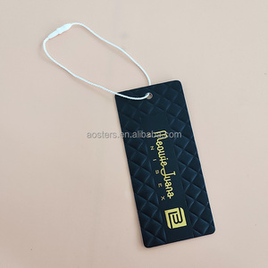 Sang Trọng Tái Chế Treo Thẻ Phong Cách Mới Hình Dạng Khác Nhau PVC May Chuỗi Thẻ Cho Đồ Trang Sức Và Quần Jean - Product Image 4