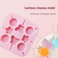 Cartoon-Stil Lutscher Silikon form Lebensmittel qualität Harz für hausgemachte süße Leckereien Nachmittags tee Mühle Käse Stick Geschenk ideen