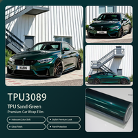 Rouleau de film de protection TPU pour voiture, vert sable, résistant, durable, anti-rayures, pour la modification de l'apparence automobile
