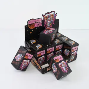 (Atacado) 32 sacos Kuromi Mini Crianças Fantasia Eraser Blind Box Mystery Box Brinquedos Com Folha De Alumínio Embalagem Para Presente