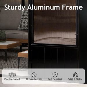 Pavillon extérieur résidentiel avec structure en aluminium et porte coulissante, design 12*12, <span class=keywords><strong>toit</strong></span> résistant aux charges de neige, jardin d'hiver, véranda - Product Image 3