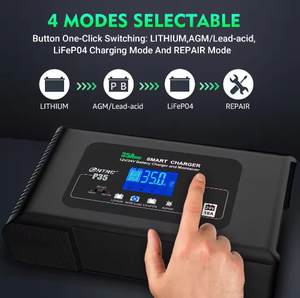 Cargador de Batería HTRC 35A 12V/35A 24V/18A, Cargador Inteligente para Baterías de Plomo-Ácido PB - Product Image 2