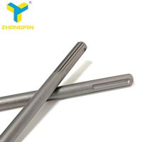 Burin à pierre creux large et plat SDS Max pour marteau perforateur électrique, idéal pour le béton, la pierre et la maçonnerie, qualité DIY, acier 40Cr, 50-52HRC