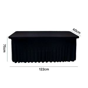 Nouvelle nappe rectangulaire personnalisée en polyester rouge pour événements - Product Image 2