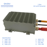 Convertisseur DC-DC embarqué étanche 1200W 12V 24V – Convertisseur abaisseur de tension DC