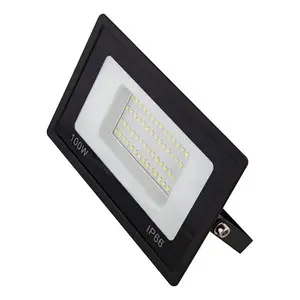 Reflector LED SMD de 100W para Exteriores, Blanco Cálido 3500K, IP66, Cuerpo de Aluminio, Montaje Superficial para Iluminación de Paisajes, CA 127V, 5 Años de Garantía - Product Image 3