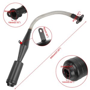 Hiaors Rvs Flexibele Uitlaat Pijp Voor 2 Takt 49cc 60cc 66cc 80cc <span class=keywords><strong>100cc</strong></span> <span class=keywords><strong>Motor</strong></span> Gas <span class=keywords><strong>Motor</strong></span> <span class=keywords><strong>Bike</strong></span> Black - Product Image 3