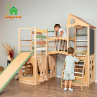 Grand mur d'escalade de salle de sport Montessori multifonctionnel pour aire de jeux intérieure pour enfants