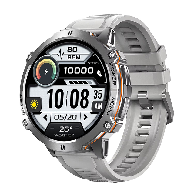 DSM11 Silver X3 GPS Smartwatch 1000mAh Battery Multi band GNSS Positioning System 5ATM Water Al Watch Face Men Smartwatches
