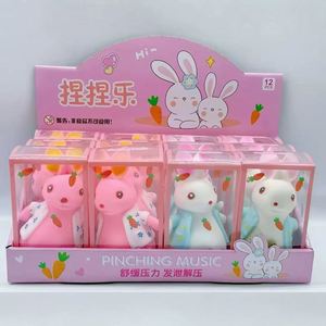 Jouet Squishy Lapin Chiot de Dessin Animé en Caoutchouc Souple à Rebond Lent, Jouet Sensoriel Anti-Stress à Presser pour les Doigts - Product Image 2