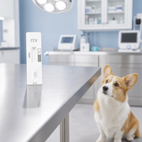 Kaset Tes Cepat Antigen Coronavirus Canine CCV Colloidal Gold Kit Diagnostik Veteriner untuk Perlengkapan Laboratorium Tes Anjing