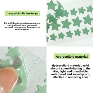 40 Parches Adhesivos de Hidrocoloide en Forma de Estrella para Acné y Espinillas, Grado Médico, Cubre Imperfecciones, Impermeables, Tratamiento Facial, Portátiles para Viaje - Product Image 3