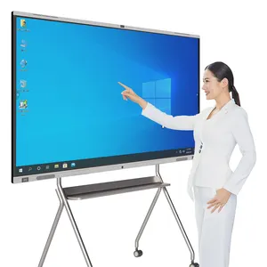 4k all in one flat panel touch screen monitor Cheap price Smart Board Interactive Panel whiteboard